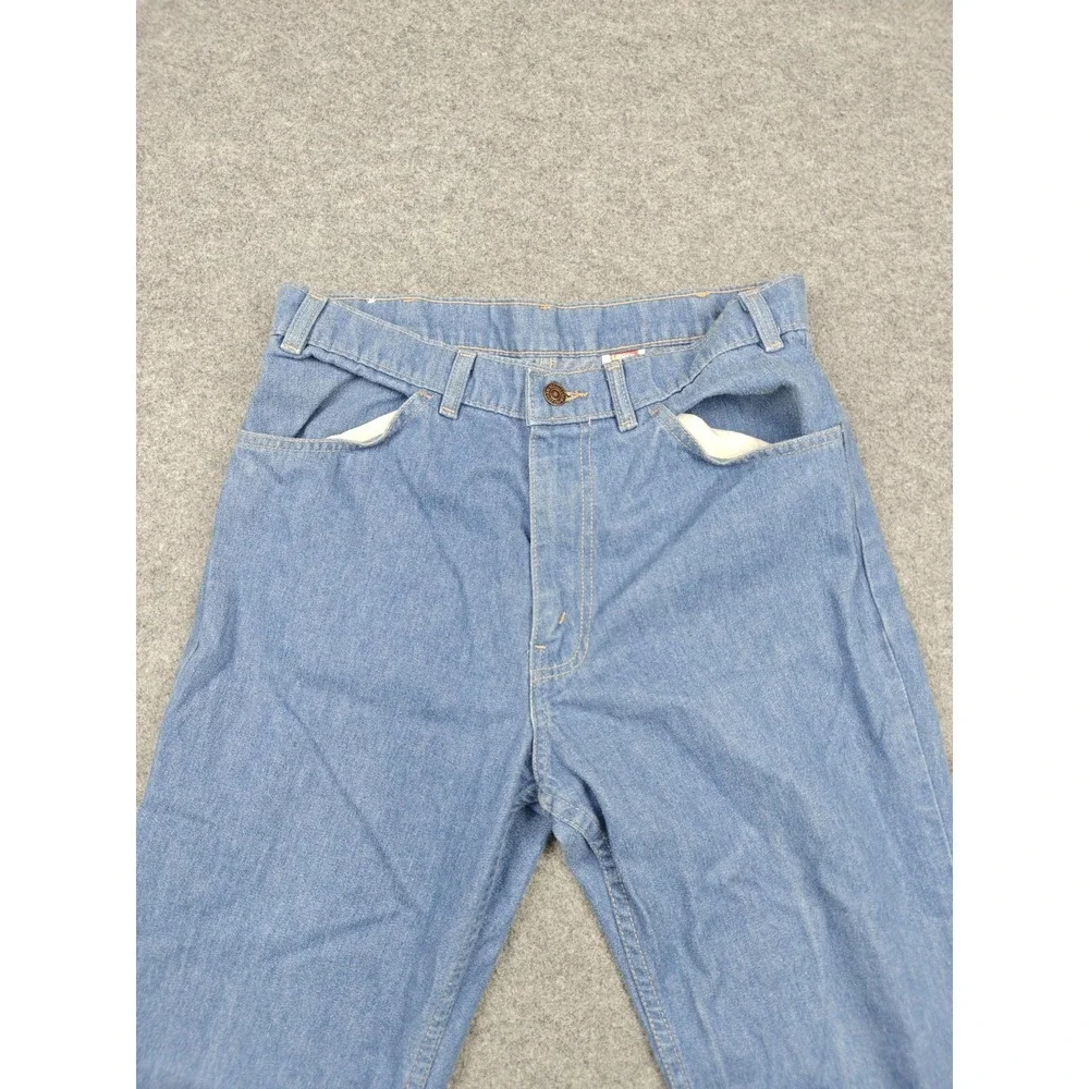 Vintage Levis Jeans Mens 34x32 Light Wash Relaxed Straight Orange Tab‎ Denim